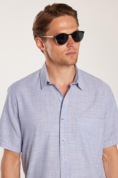 Tudors Ανδρικό πουκάμισο με κοντό μανίκι Regular Fit Classic Cut oversized 10...