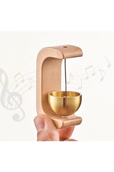 şirinn Ahşap Tasarımlı Japon Rüzgar Çanı Kapı Zili (Kablosuz)