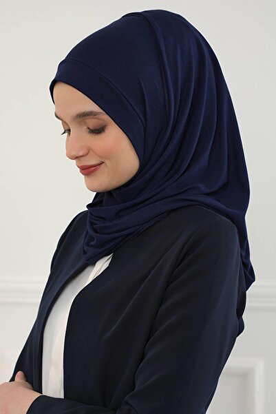 Aisha's Design Πρακτικό χτενισμένο βαμβακερό σάλι, PS-16, Σκούρο μπλε