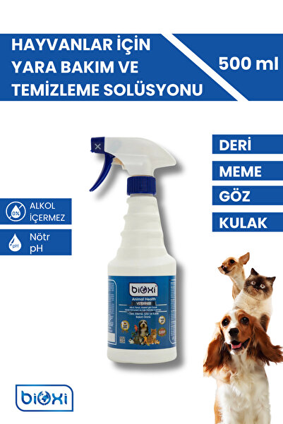 Bioxi Deri, Meme, Göz Ve Kulak Bakım Spreyi 500 ml | Hayvan Sağlığı Için Etkili Bakım