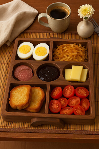 Becenhouse Natural Wooden Cheese and Presentation Plate Natural Handmade