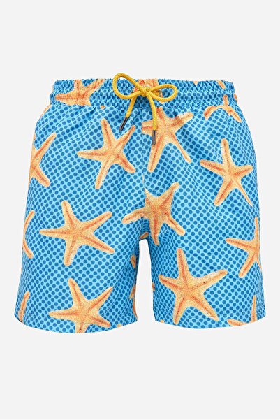 Tudors Pantaloni scurți de baie pentru bărbați, cu croială standard, din plas...