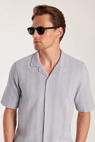 Tudors Ανδρικό κανονική εφαρμογή κλασική κοπή 100% βαμβακερό λινό εφέ κοντό μ...