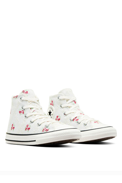 Converse Beyaz Kız Çocuk Kanvas Yürüyüş Ayakkabısı A12636C.103-CHUCK TAYLOR ALL STAR