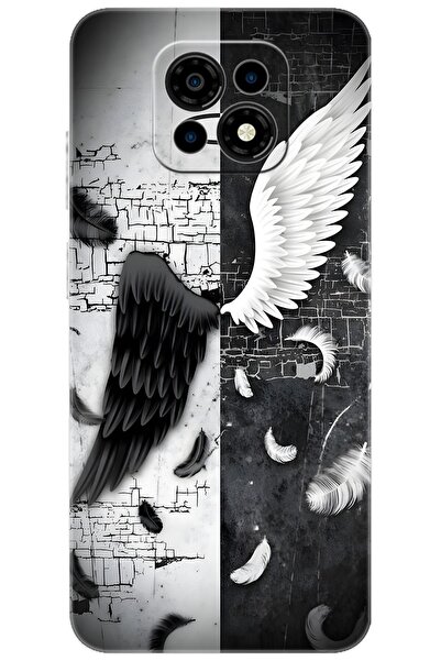 CASPER Via M30 / M30 Plus / M35 Uyumlu Kılıf Desen Baskılı Silikon Melek ve Ş...