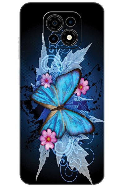 CASPER Via M30 / M30 Plus / M35 Uyumlu Kılıf Desen Baskılı Silikon Kelebek Resim STK:550 CP-Jr1sALO