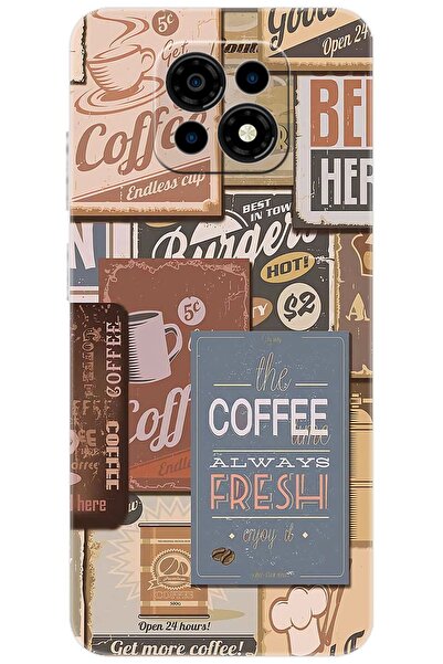 CASPER Via M30 / M30 Plus / M35 Uyumlu Kılıf Desen Baskılı Silikon Kahveci Tabelaları STK:1013 CP-G316tf1