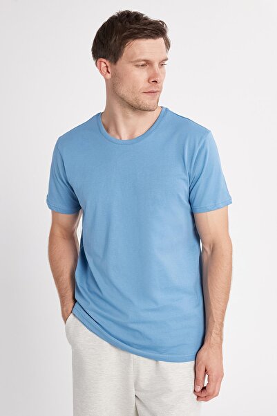 Tudors Μπλουζάκι Unisex Slim Fit Slim Fit 100% βαμβακερό μαλακό μπλουζάκι με λαιμόκοψη