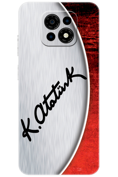 CASPER Via M30 / M30 Plus / M35 Uyumlu Kılıf Desen Baskılı Silikon Atatürk İmzası STK:393 CP-aHSh7yV