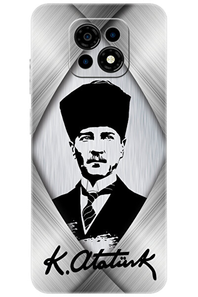 CASPER Via M30 / M30 Plus / M35 Uyumlu Kılıf Desen Baskılı Silikon Atatürk Tasarım STK:402