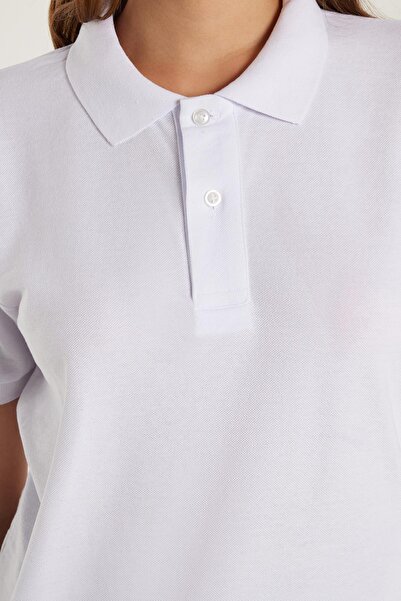 Tudors Pánské Slim Fit Slim Fit Bavlna Měkká textura Prodyšná látka Protikroucející se límec Bílé Polo tričko