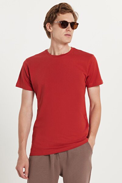 Tudors Unisex Slim Fit Slim Fit 100% βαμβακερό μπλουζάκι με λεπτή υφή