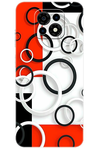 CASPER Via M30 / M30 Plus / M35 Uyumlu Kılıf Desen Baskılı Silikon Daire Tasa...