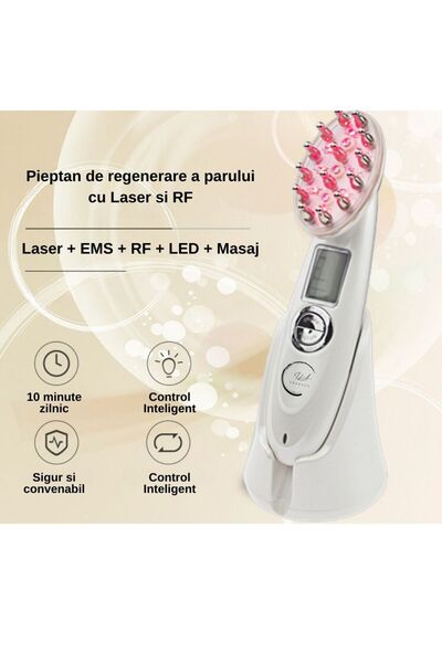 ILA PRODUCT Electric hair brush, Ila Product®, advanced EMS RF technology, ultrasonic vibrations