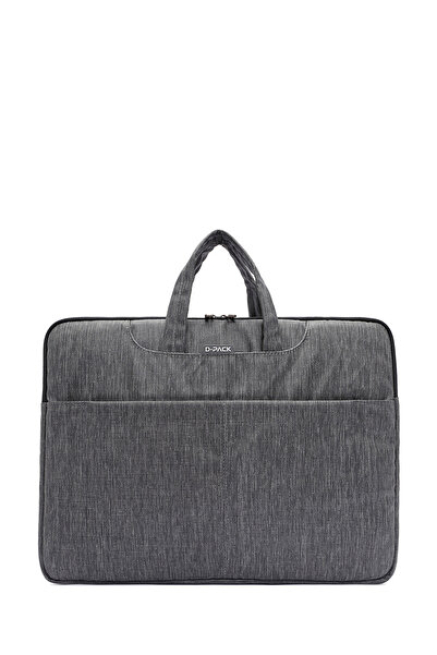 Derimod D-Pack Men's Gray Fabric Laptop Bag 24Wbd30096F