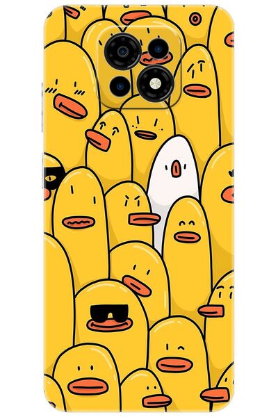 CASPER Via M30 / M30 Plus / M35 Uyumlu Kılıf Desen Baskılı Silikon Cool Ördek STK:650 CP-lq3o1fa