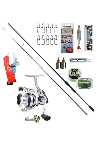 Okuma Aria C3000a Remixon Double Black 210cm 20-40gr Spin Olta Takımı Seti