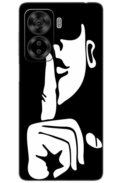 CASPER Via X40 / Via X45 Uyumlu Kılıf Desen Baskılı Silikon Siyah Beyaz Sessi...