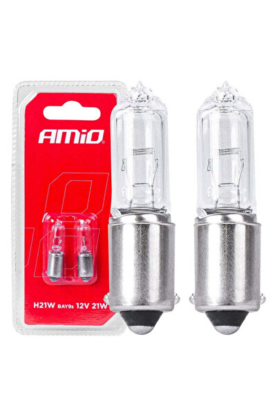 OEM Bec halogen BAY9S H21W 12V 21W alb, blister 2 buc.