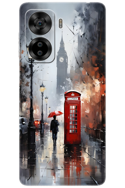 CASPER Via X40 / Via X45 Uyumlu Kılıf Desenli Silikon Bigbang Kulesi Telefon Kulubesi STK:708 CP-8D19poX