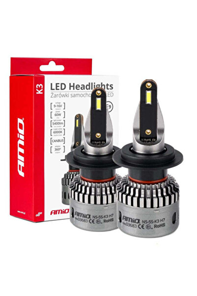 OEM Set becuri auto, seria K3 H7/H18 12V 6000K Canbus AMIO-03683