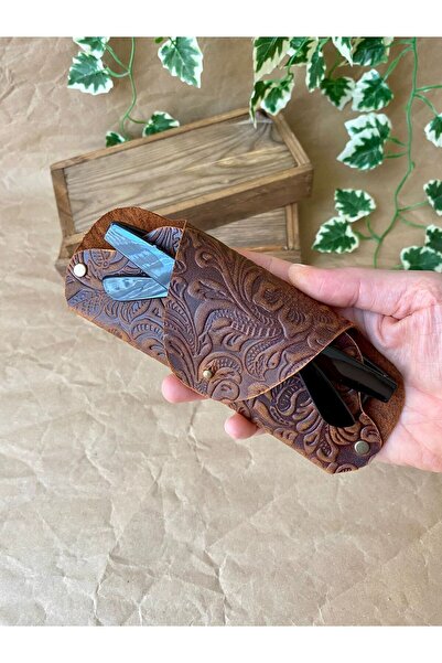 ALESTA LEATHER (ім'я) Ручна робота, справжня шкіра, чохол для окулярів