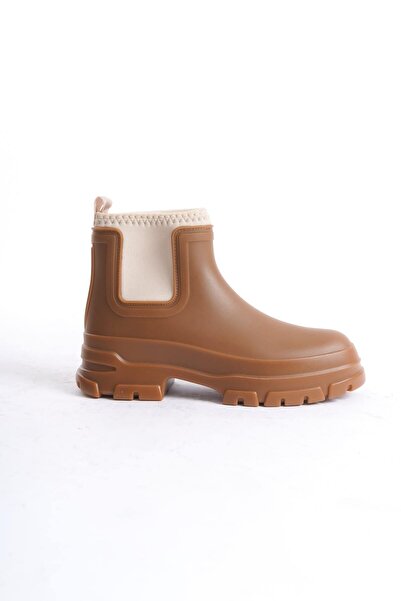 Mubiano MBTB2026-TB Γυναικείες πλαϊνές ελαστικές μπότες βροχής