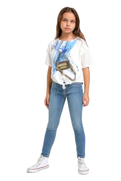 Jack Lions Mojo Unisex Kids Pipe Leg Lycra Jeans 2276 Jeans Blue