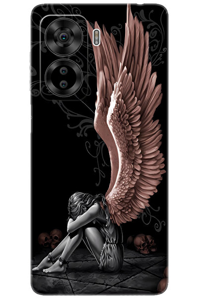 CASPER Via X40 / Via X45 Uyumlu Kılıf Desen Baskılı Silikon Enslaved Angel STK:654 CP-BsyoLi3