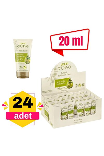 Dalan كريم مغذي بزيت الزيتون العضوي من دي أوليف 20 مل × 24 قطعة