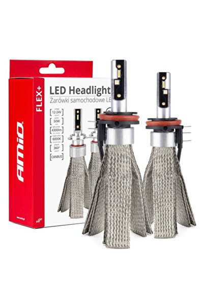 OEM Set becuri auto LED FLEX+ seria H15 6000K 12V 24V Canbus AMIO-03666