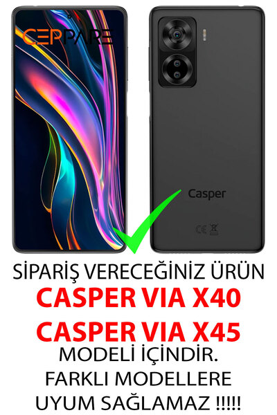 CASPER Via X40 / Via X45 Uyumlu Kılıf Desen Baskılı Silikon Mustafa Kemal Atatürk STK:390 CP-EsRCXXX
