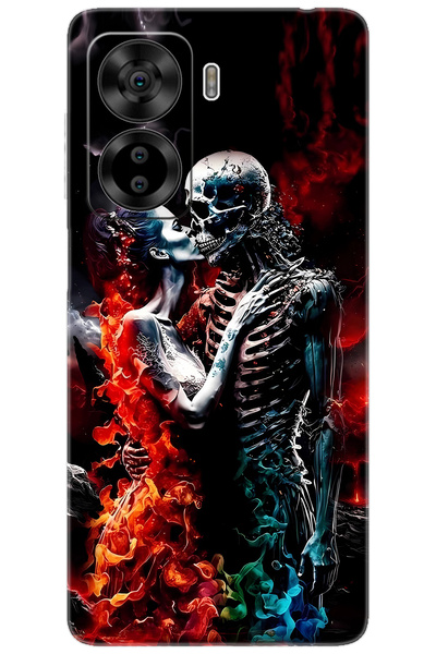 CASPER Via X40 / Via X45 Uyumlu Kılıf Desen Baskılı Silikon İskelet Aşıklar STK:666 CP-eZfYLvE