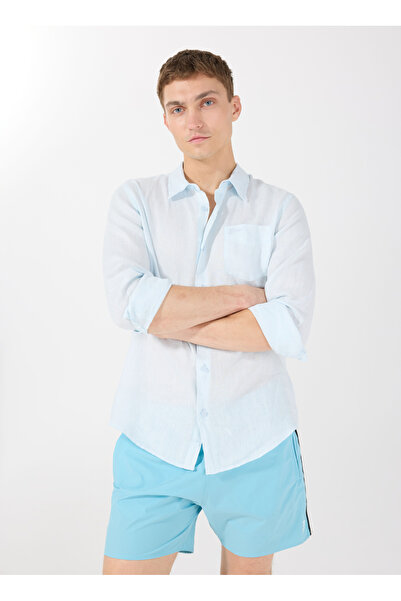 BOSS Mavi Erkek Şort Mayo Iconic