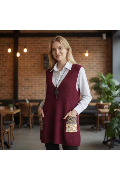 Modern Örme ve Dizayn Selanik Cepli Triko Süveter