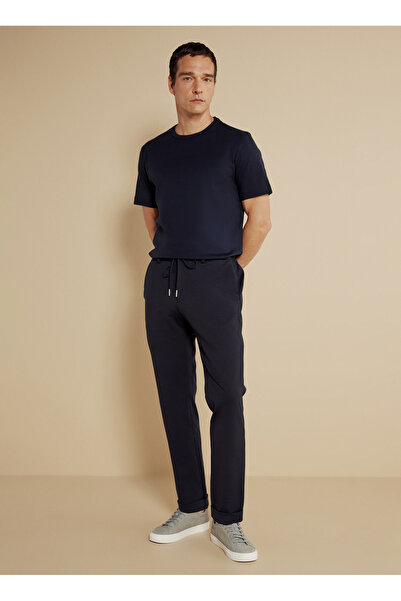 BROOKS BROTHERS Normal Bel Düz Paça Standart Lacivert Erkek Pantolon BBSS25MP...