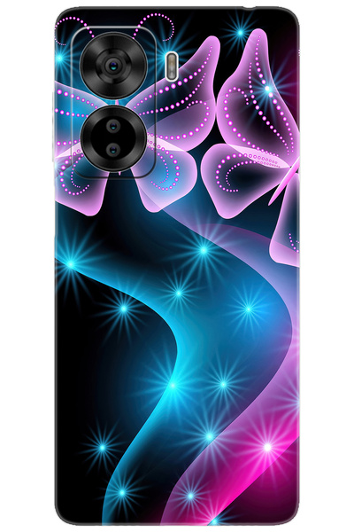 CASPER Via X40 / Via X45 Uyumlu Kılıf Desen Baskılı Silikon Kelebek Dalga STK:113 CP-CH1ZsTo