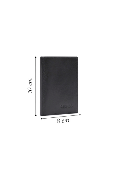 Derimod Men's Black Leather Card Holder 000A2D310218