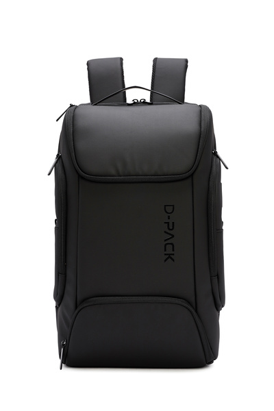 Derimod D-Pack Unisex Чорний рюкзак з технологічного матеріалу 24SBD30066F