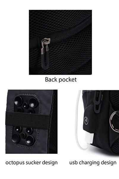 Derimod D-Pack Erkek Gri Teknolojik Kumaş Çapraz Çanta 23SBD30036F