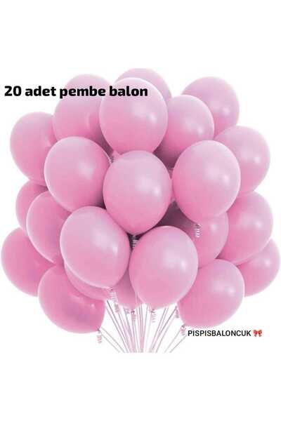 BalonEvi Pembe Balon Seti Parti süs doğum günü Balonları