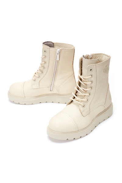 Harley Davidson Kadın Bej Tums Postal Deri Bot 025Z100630