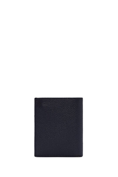 Derimod Men's Navy Blue Leather Wallet 000A2D3093Ft
