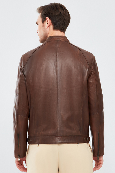 Derimod Alanzo Erkek Kahverengi Deri Mont 23WGE6330NC
