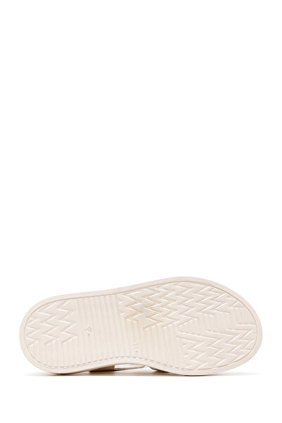 Derimod Women's Beige Ankle Strap Leather Comfort Sandals 24Sfd300018