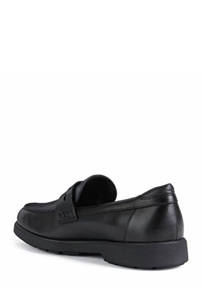 Geox Men's Black Spherica Ec11 Leather Loafer U25Efc00043C9999