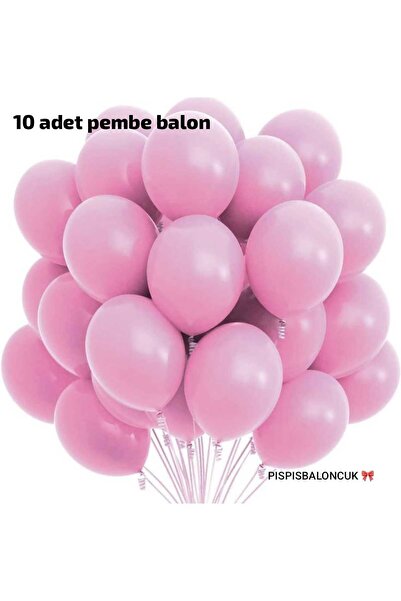PISPISBALONCUK 10 adet pembe Balon Seti doğum günü babyshower bride to be cin...