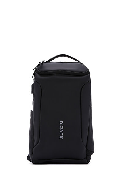 Derimod D-Pack Erkek Siyah Teknolojik Kumaş Çapraz Çanta 23SBD30016F