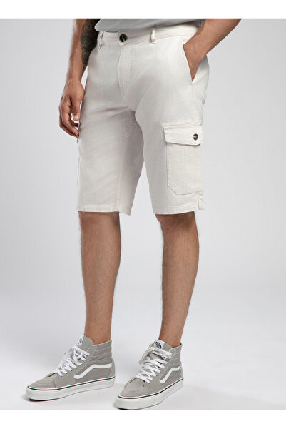 Lee Cooper Relaxed Ekru Erkek Şort 252 LCM 221013 MAN 1 EKRU