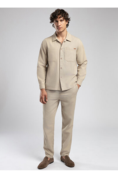 Lee Cooper Regular Fit Bej Erkek Ceket 252 LCM 241001 MARSELLO BEJ